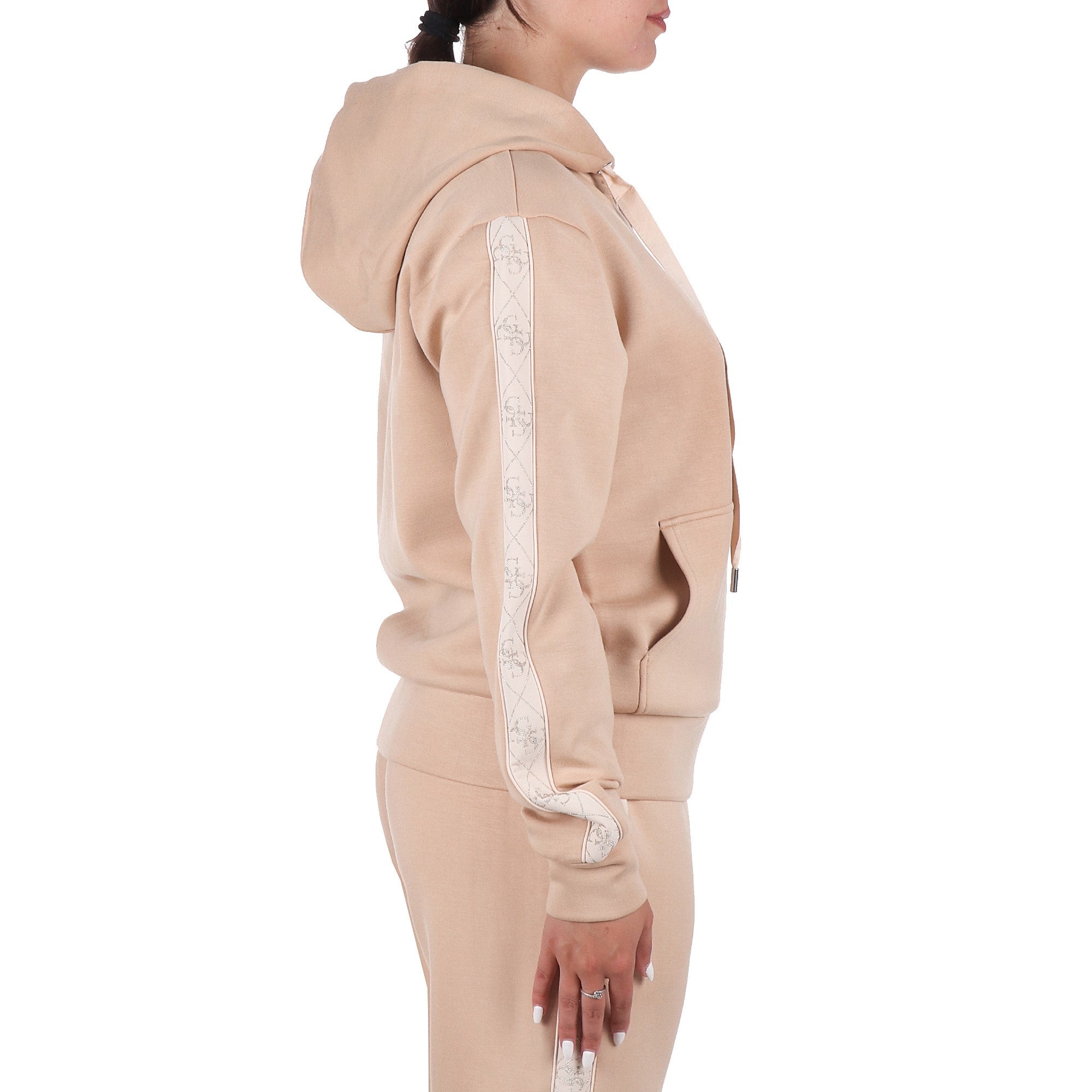 Guess FELPA CON CAPPUCCIO Beige