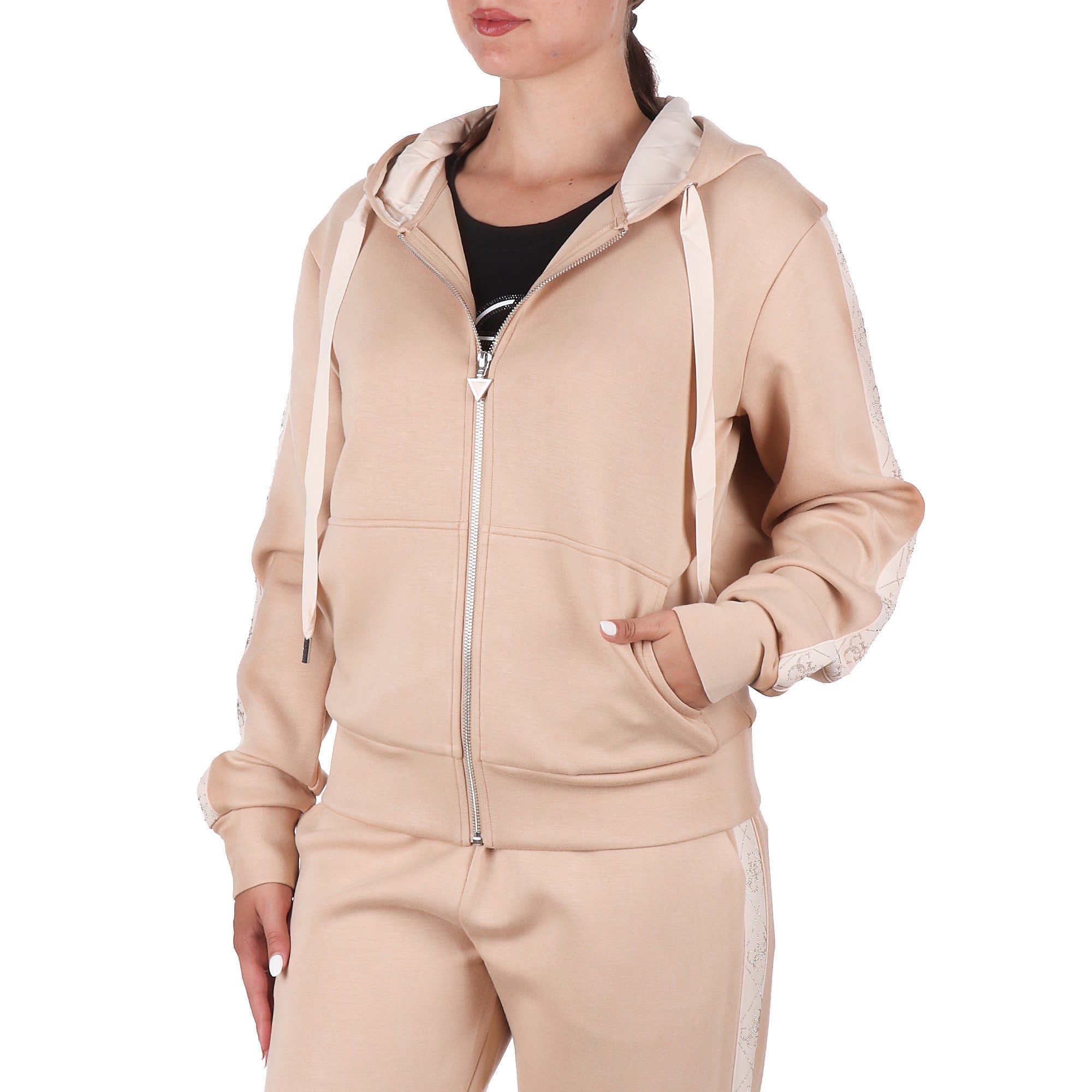 Guess FELPA CON CAPPUCCIO Beige