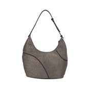 Borbonese BORSA A SPALLA Naturale/nero
