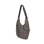 Borbonese BORSA A SPALLA Naturale/nero