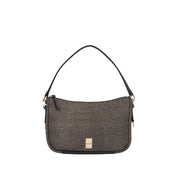 Borbonese BORSA A SPALLA Naturale/nero