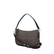 Borbonese BORSA A SPALLA Naturale/nero