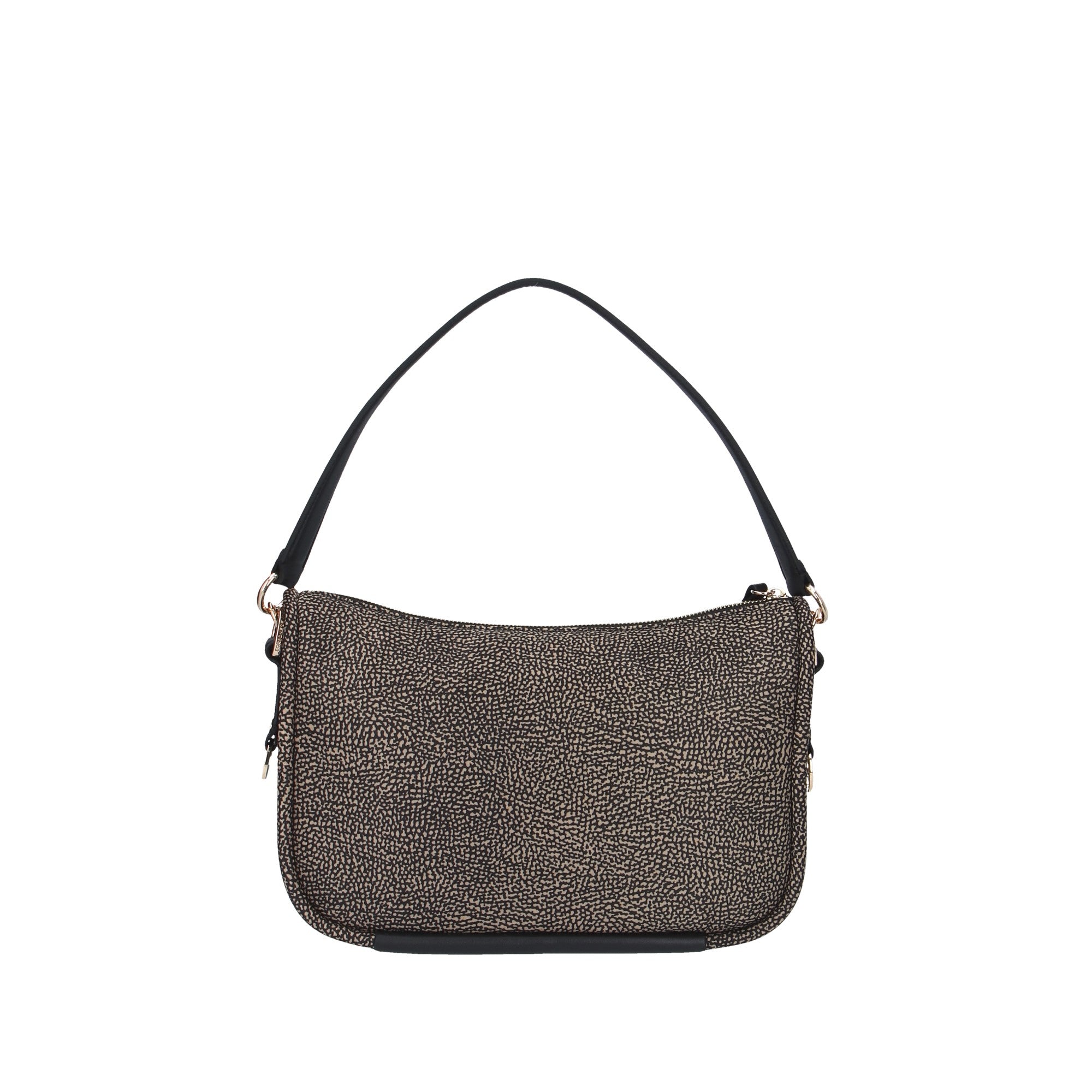 Borbonese BORSA A SPALLA Naturale/nero