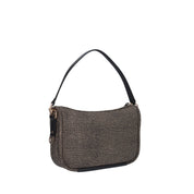 Borbonese BORSA A SPALLA Naturale/nero