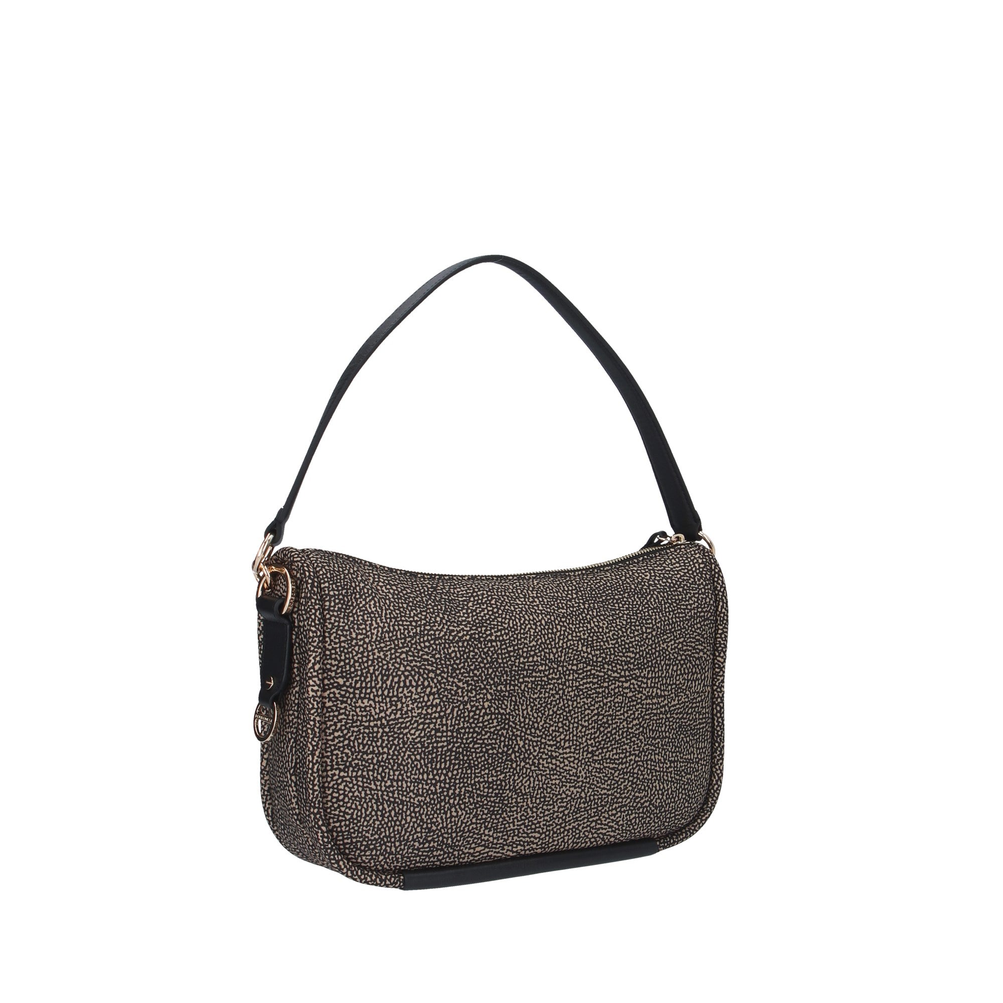 Borbonese BORSA A SPALLA Naturale/nero
