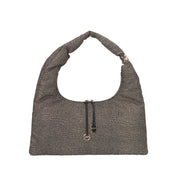 Borbonese BORSA A SPALLA Naturale/nero