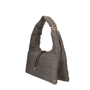 Borbonese BORSA A SPALLA Naturale/nero