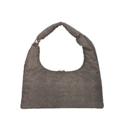 Borbonese BORSA A SPALLA Naturale/nero