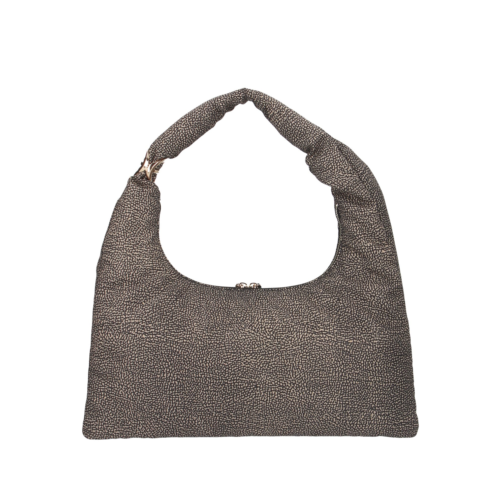 Borbonese BORSA A SPALLA Naturale/nero