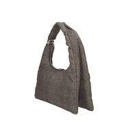 Borbonese BORSA A SPALLA Naturale/nero