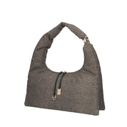 Borbonese BORSA A SPALLA Naturale/nero