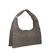 Borbonese BORSA A SPALLA Naturale/nero