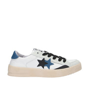 2star SNEAKER Bianco/nero/azzurro