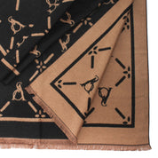 L'atelier Du Sac SCIARPA Nero/cuoio