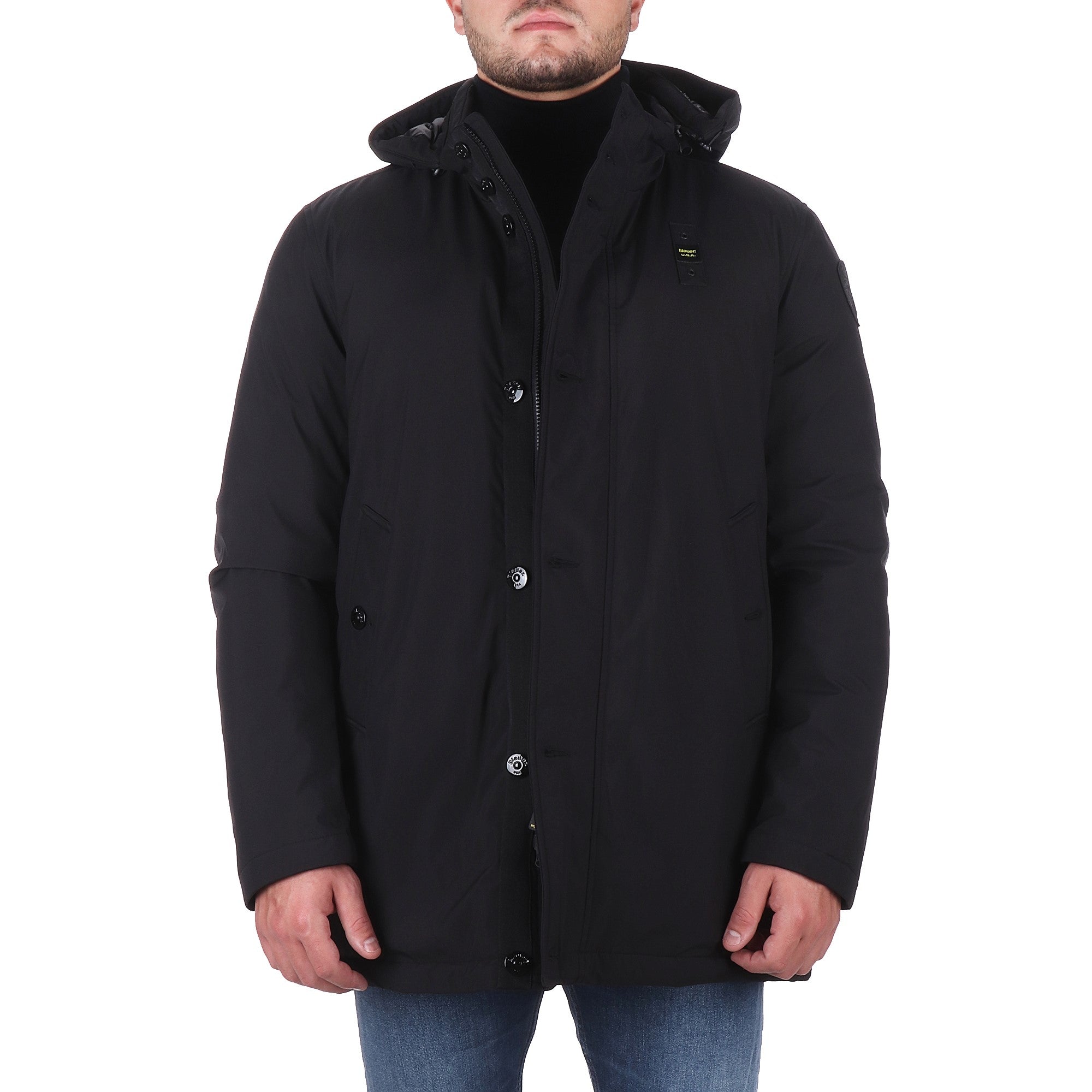 Blauer IMPERMEABILE Nero