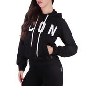 Icon FELPA CON CAPPUCCIO Nero