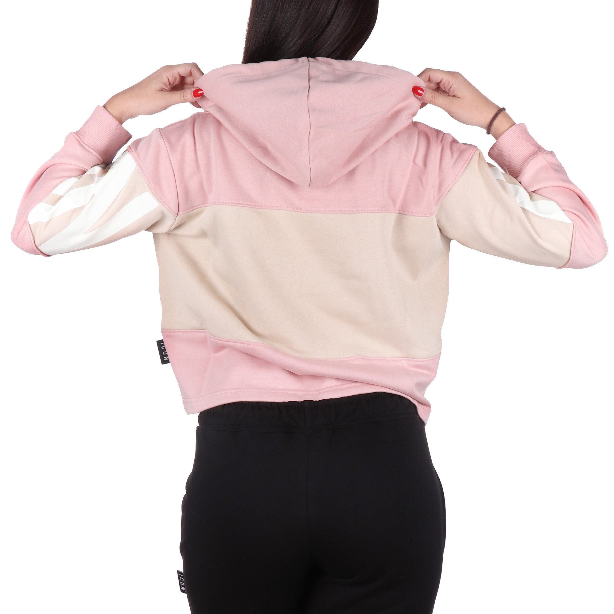 Icon FELPA CON CAPPUCCIO Rosa