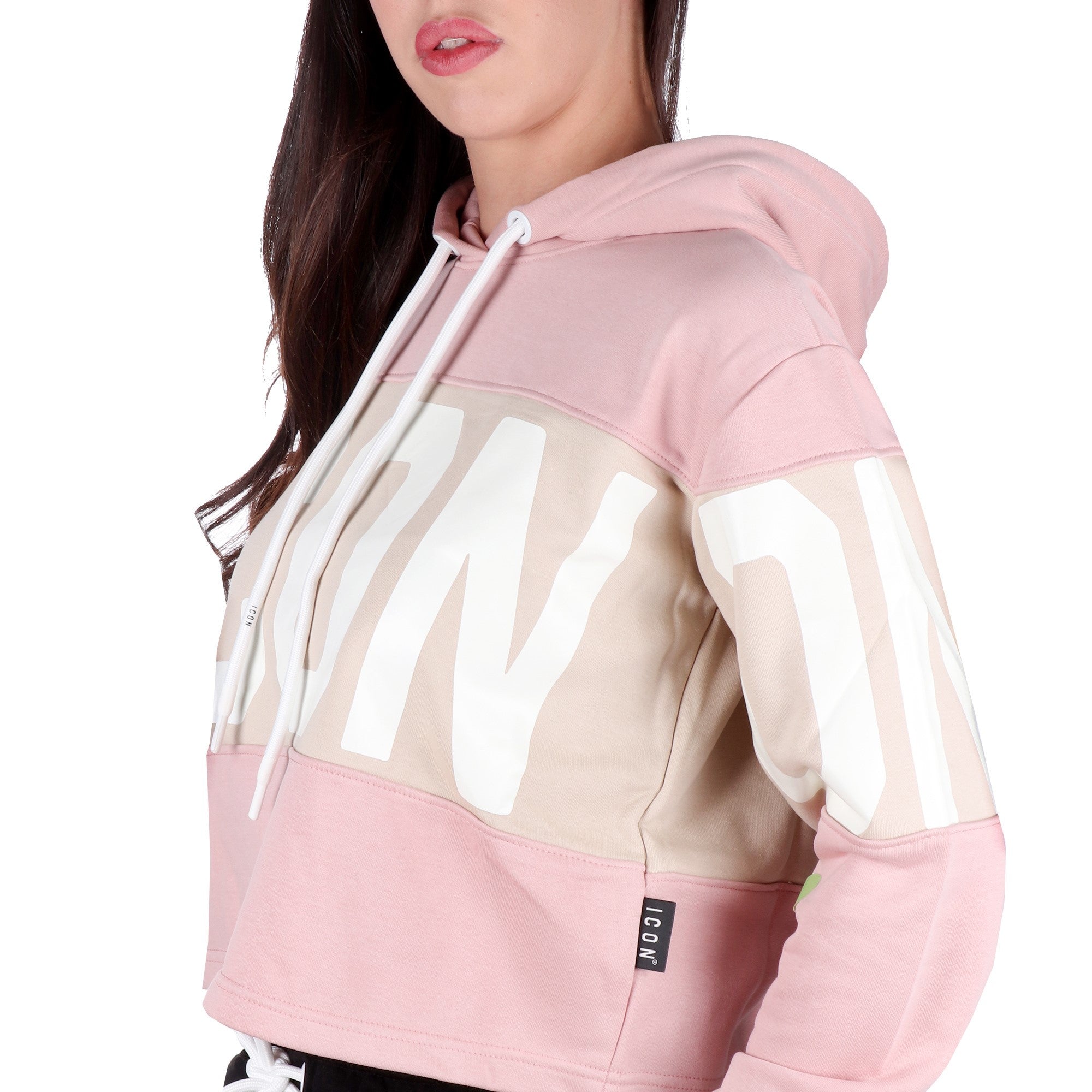 Icon FELPA CON CAPPUCCIO Rosa