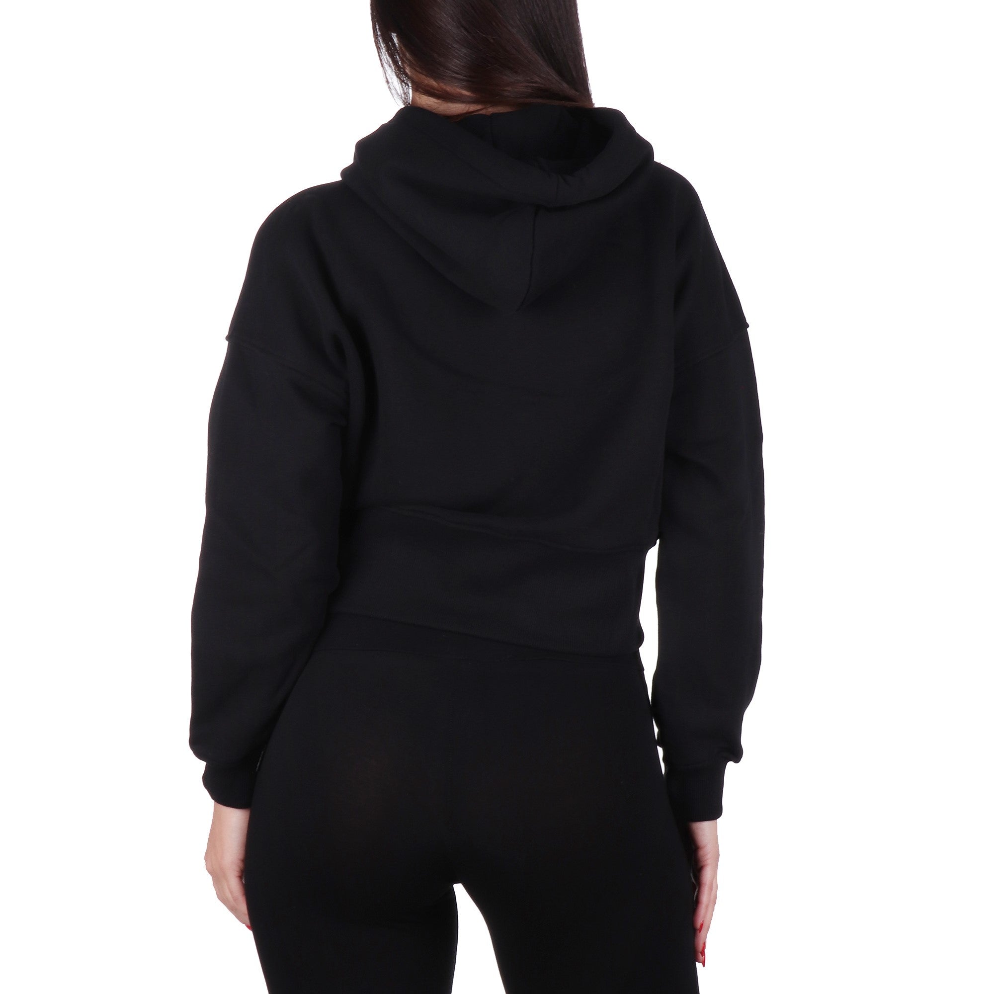 Icon FELPA CON CAPPUCCIO Nero