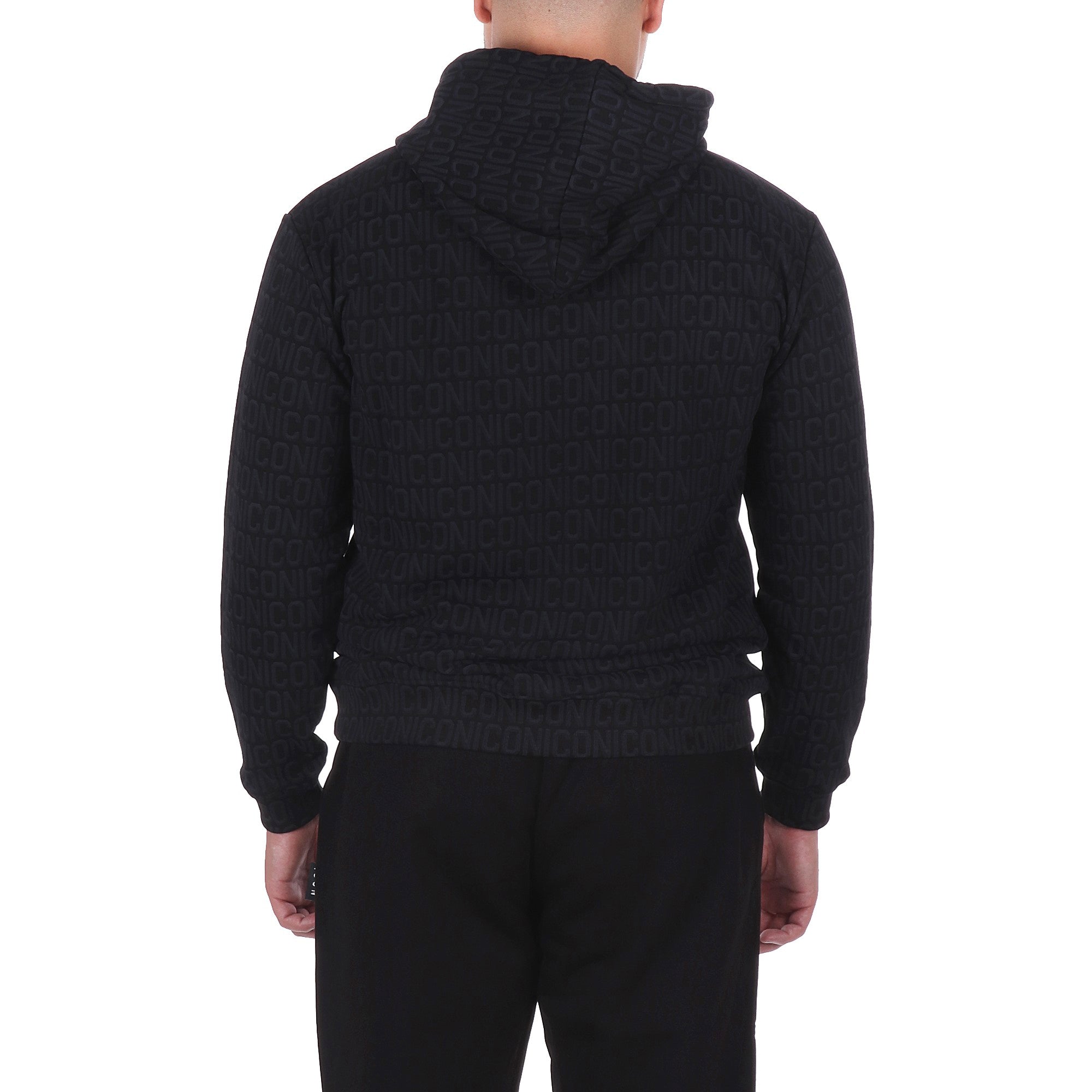 Icon FELPA CON CAPPUCCIO Nero