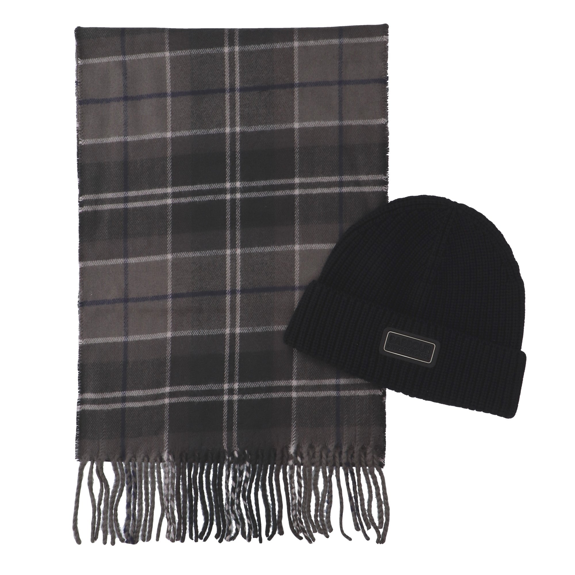 Barbour International COMPLETO SCIARPA E BERRETTO Nero