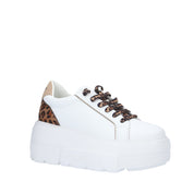 Gaelle SNEAKER Bianco/animalier