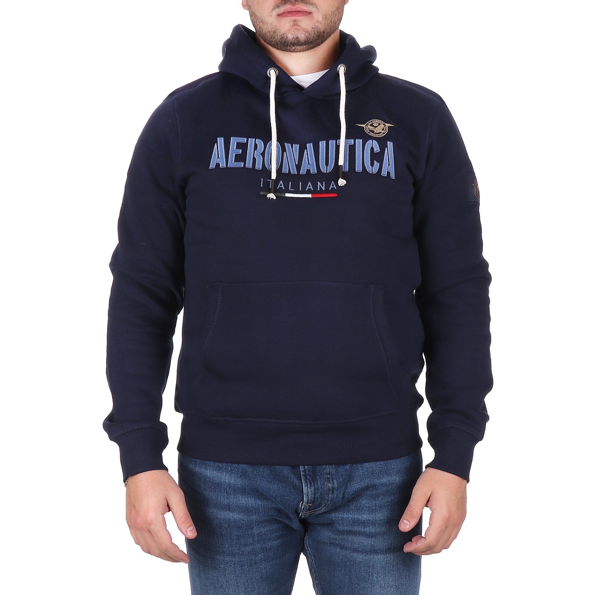 Aeronautica Italiana FELPA CON CAPPUCCIO Blu