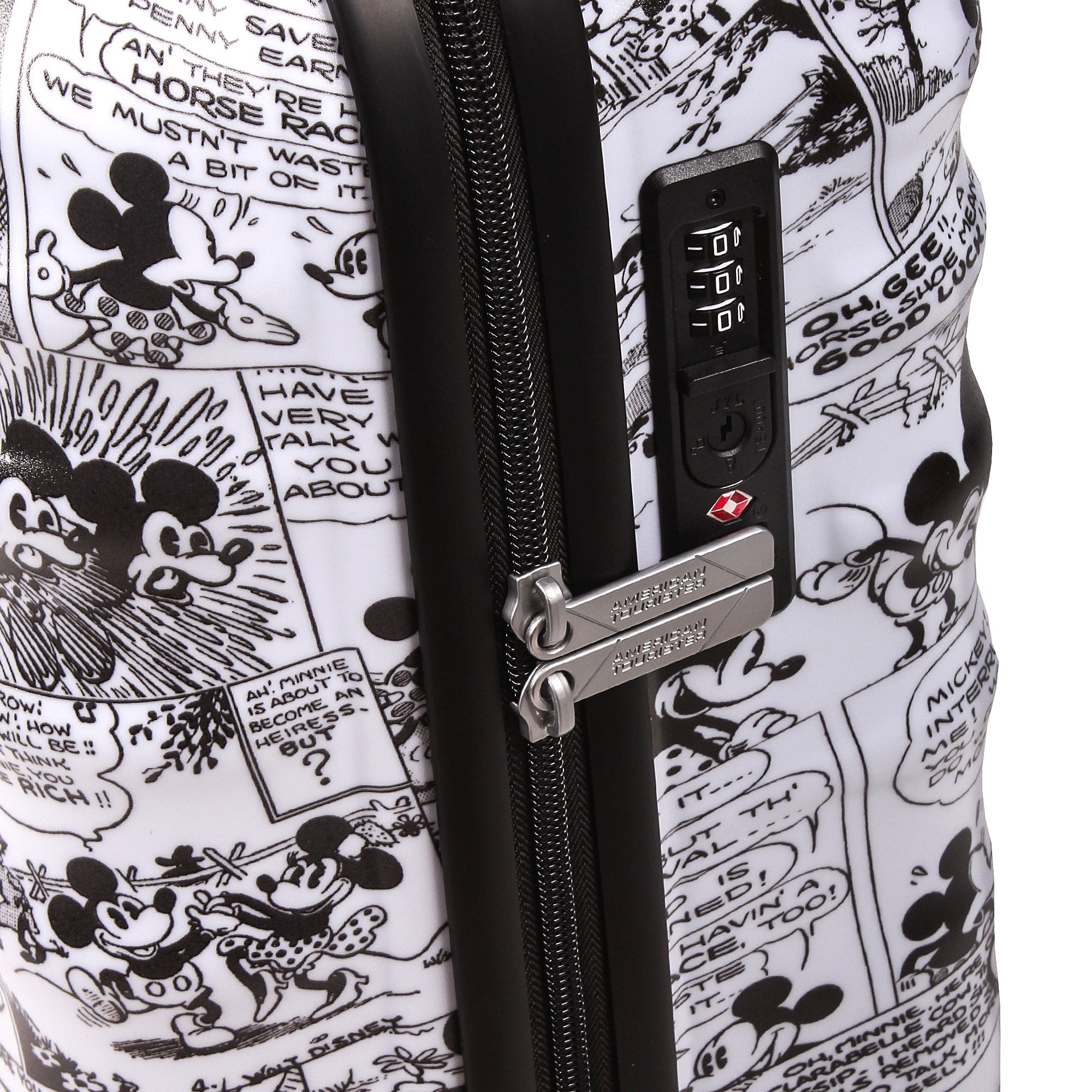 American Tourister By Samsonite SPINNER CABINA 4 RUOTE Minnie Comics White