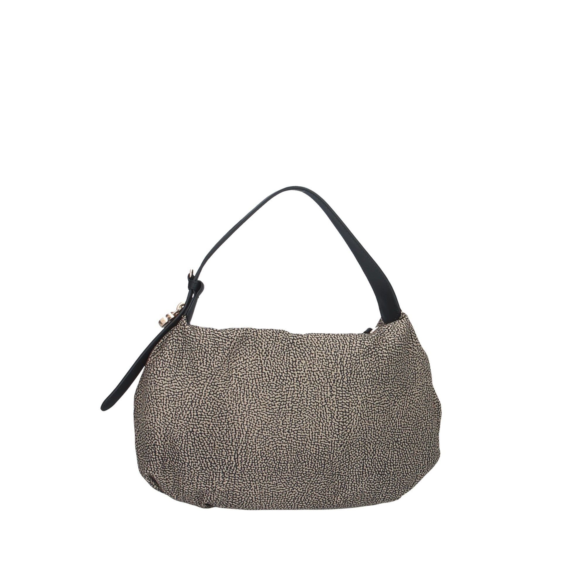 Borbonese BORSA A SPALLA Naturale/nero