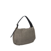 Borbonese BORSA A SPALLA Naturale/nero