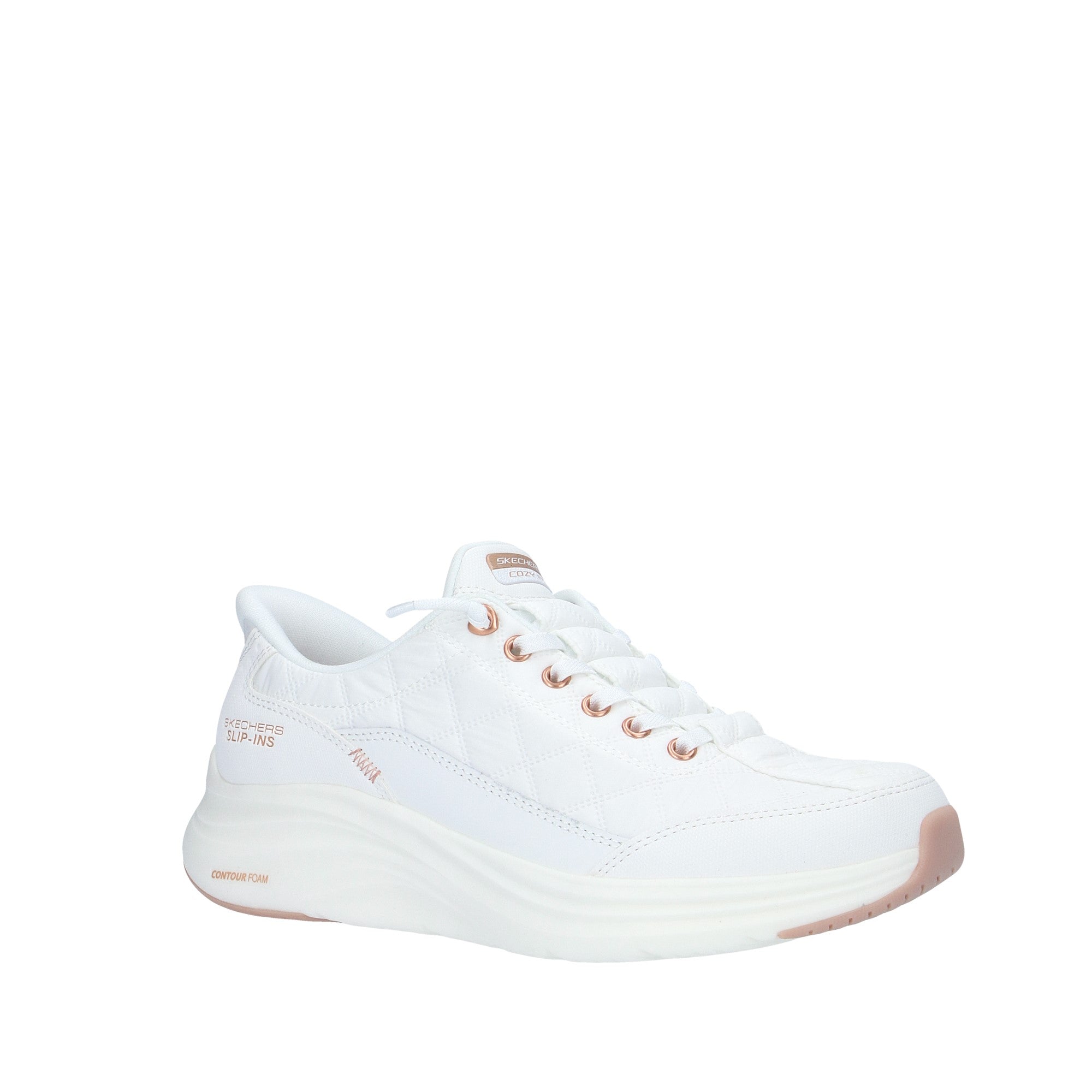 Skechers SLIP-INS Bianco/rose Gold