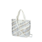 Cafenoir BORSA A SPALLA Argento/bianco