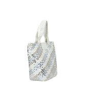 Cafenoir BORSA A SPALLA Argento/bianco