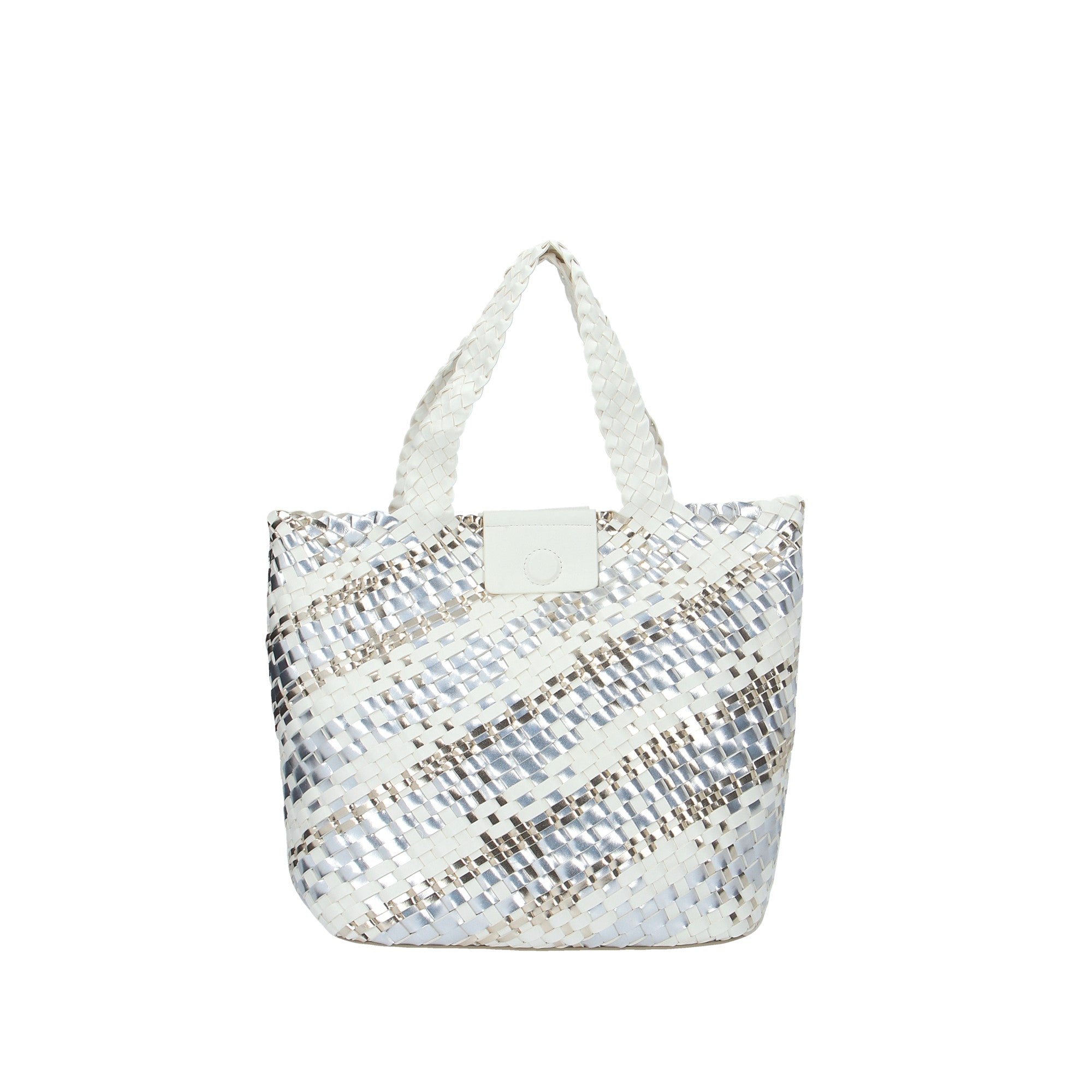 Cafenoir BORSA A SPALLA Argento/bianco