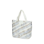 Cafenoir BORSA A SPALLA Argento/bianco
