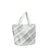 Cafenoir BORSA A SPALLA Argento/bianco