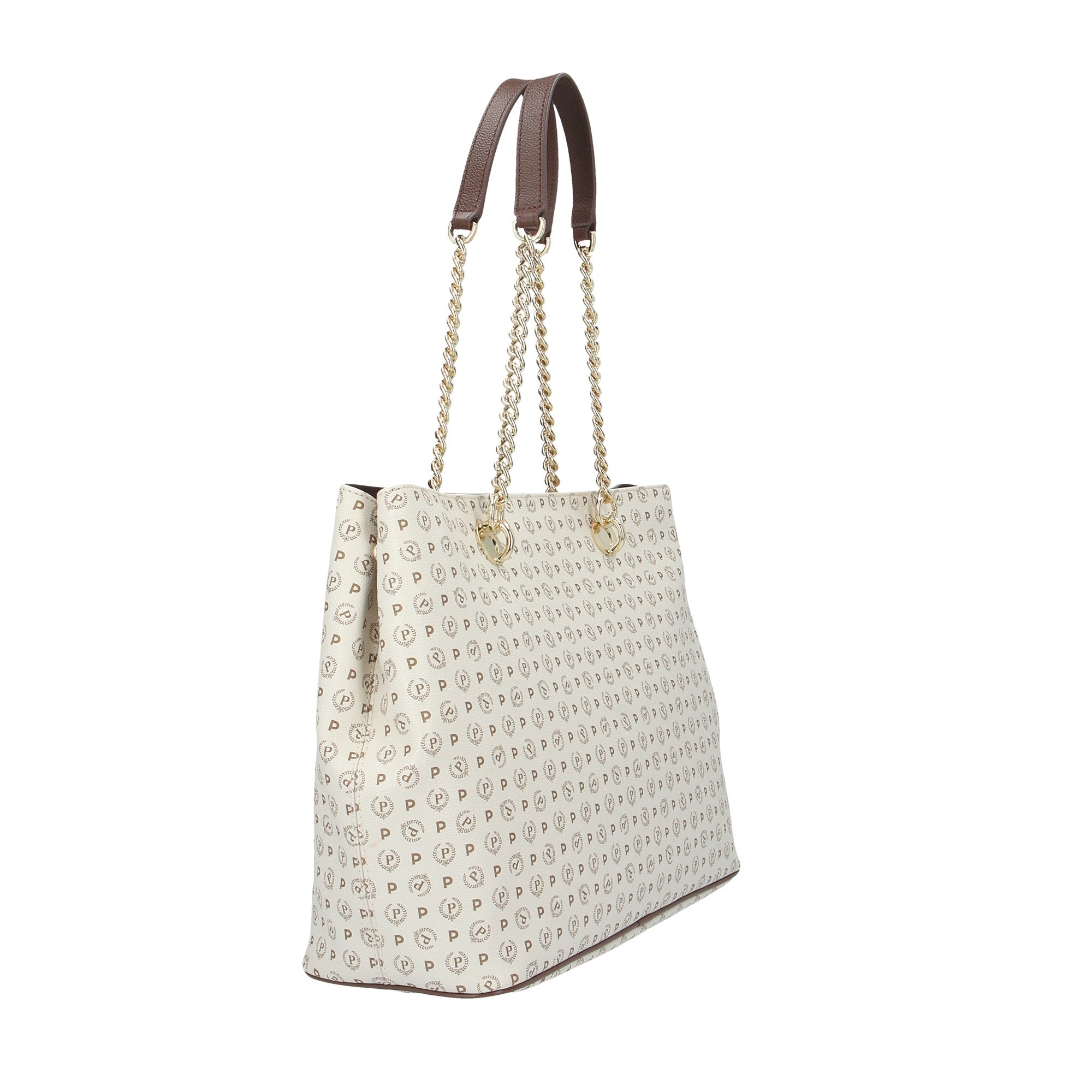 Pollini BORSA A SPALLA Avorio/marrone