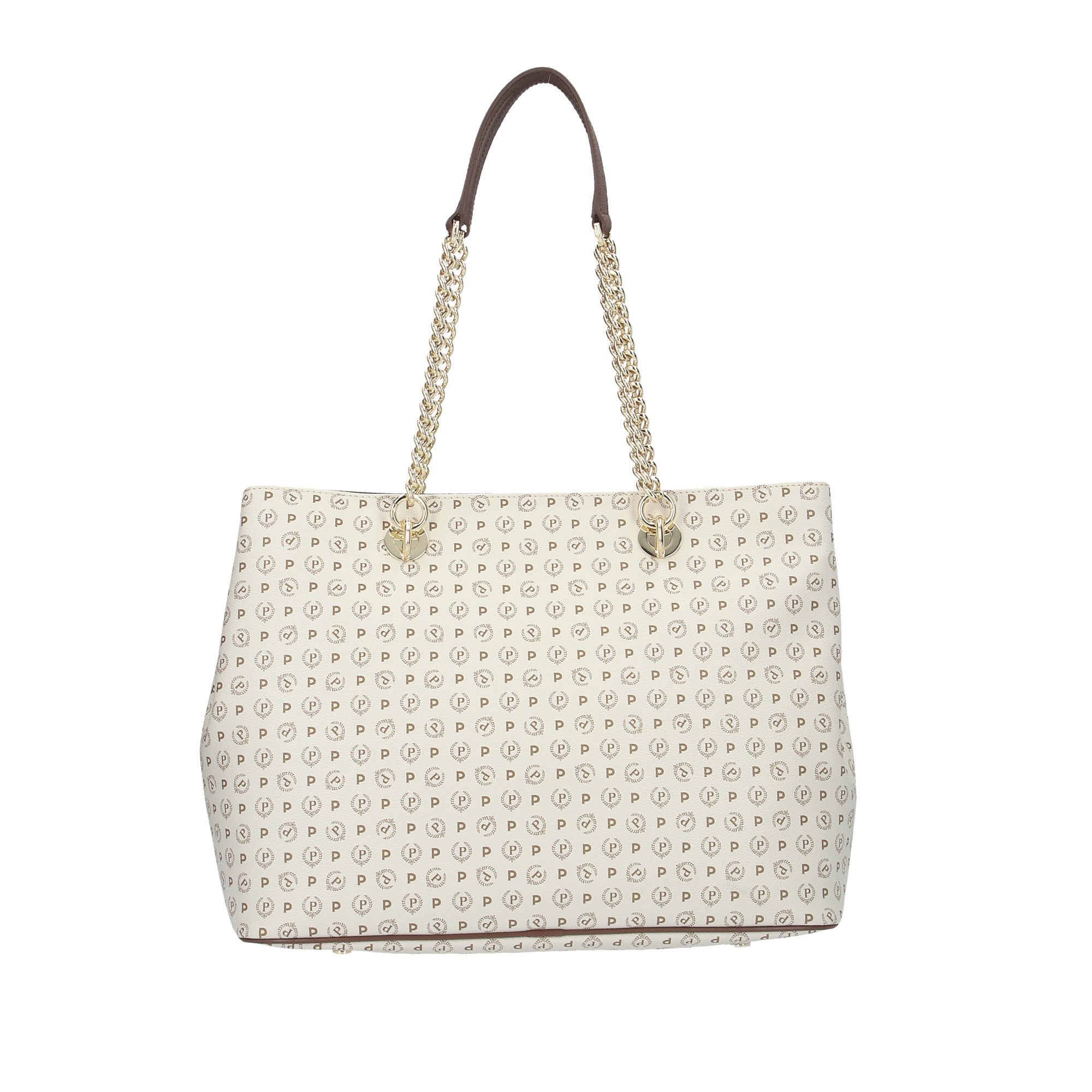 Pollini BORSA A SPALLA Avorio/marrone