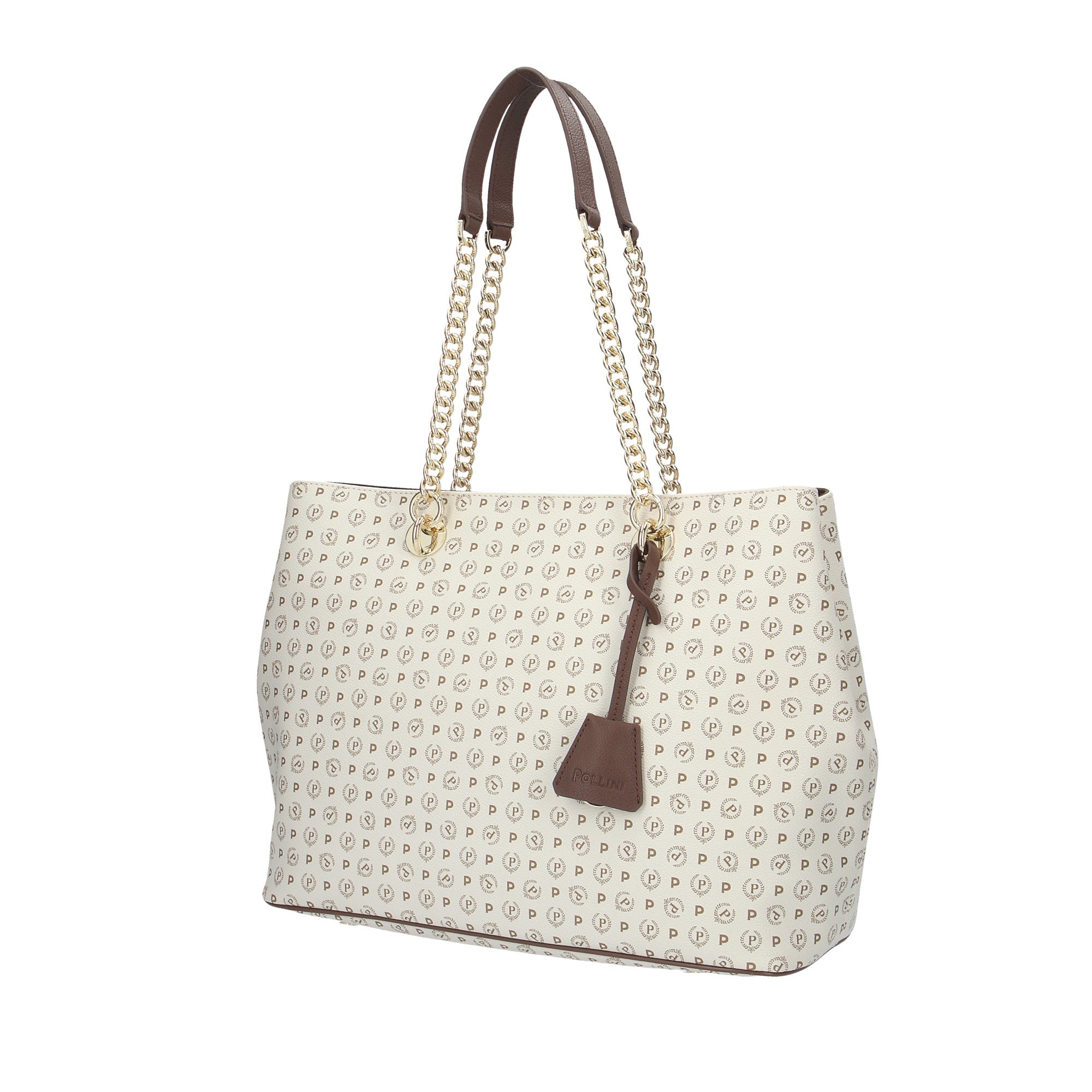 Pollini BORSA A SPALLA Avorio/marrone