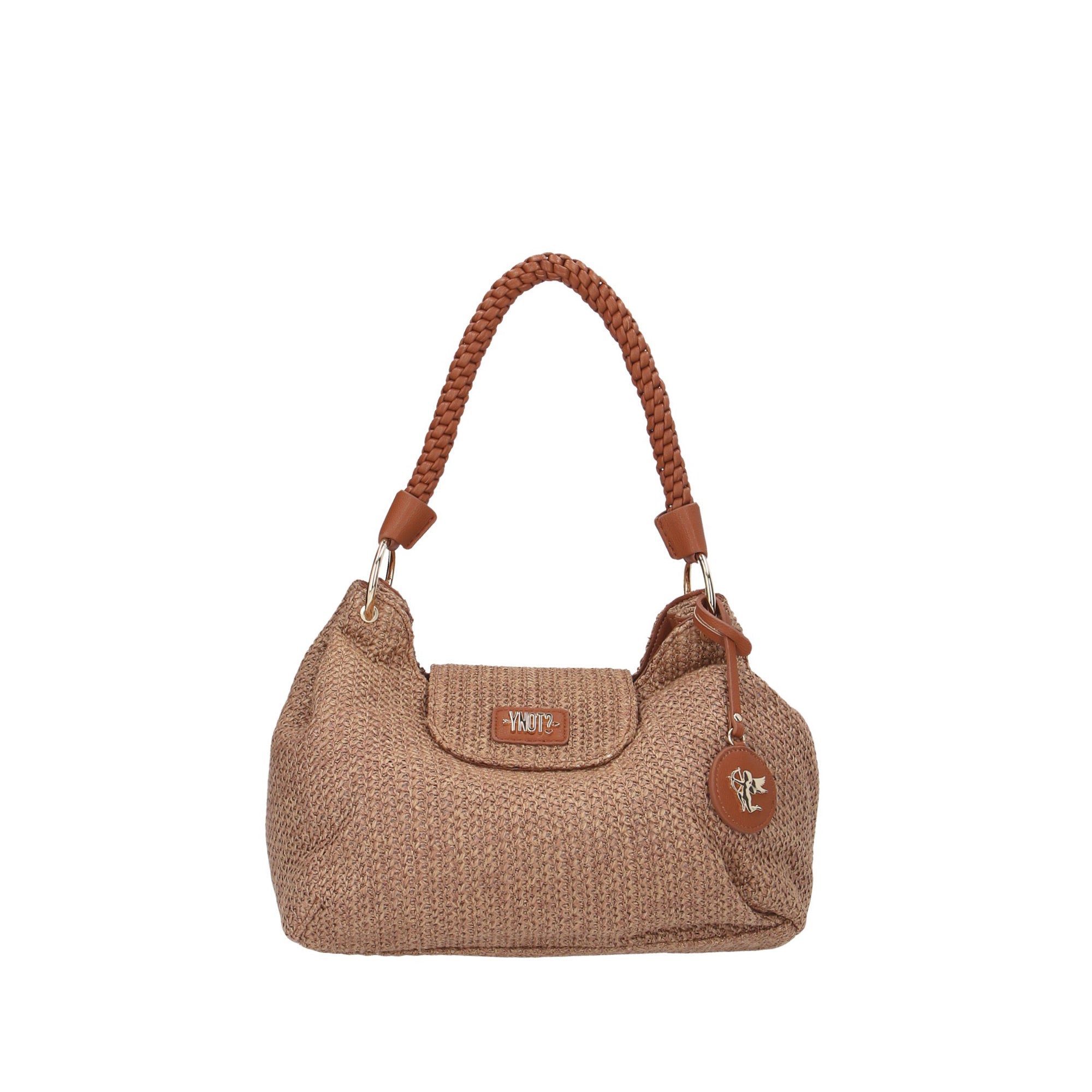 Ynot? BORSA A SPALLA Tabacco