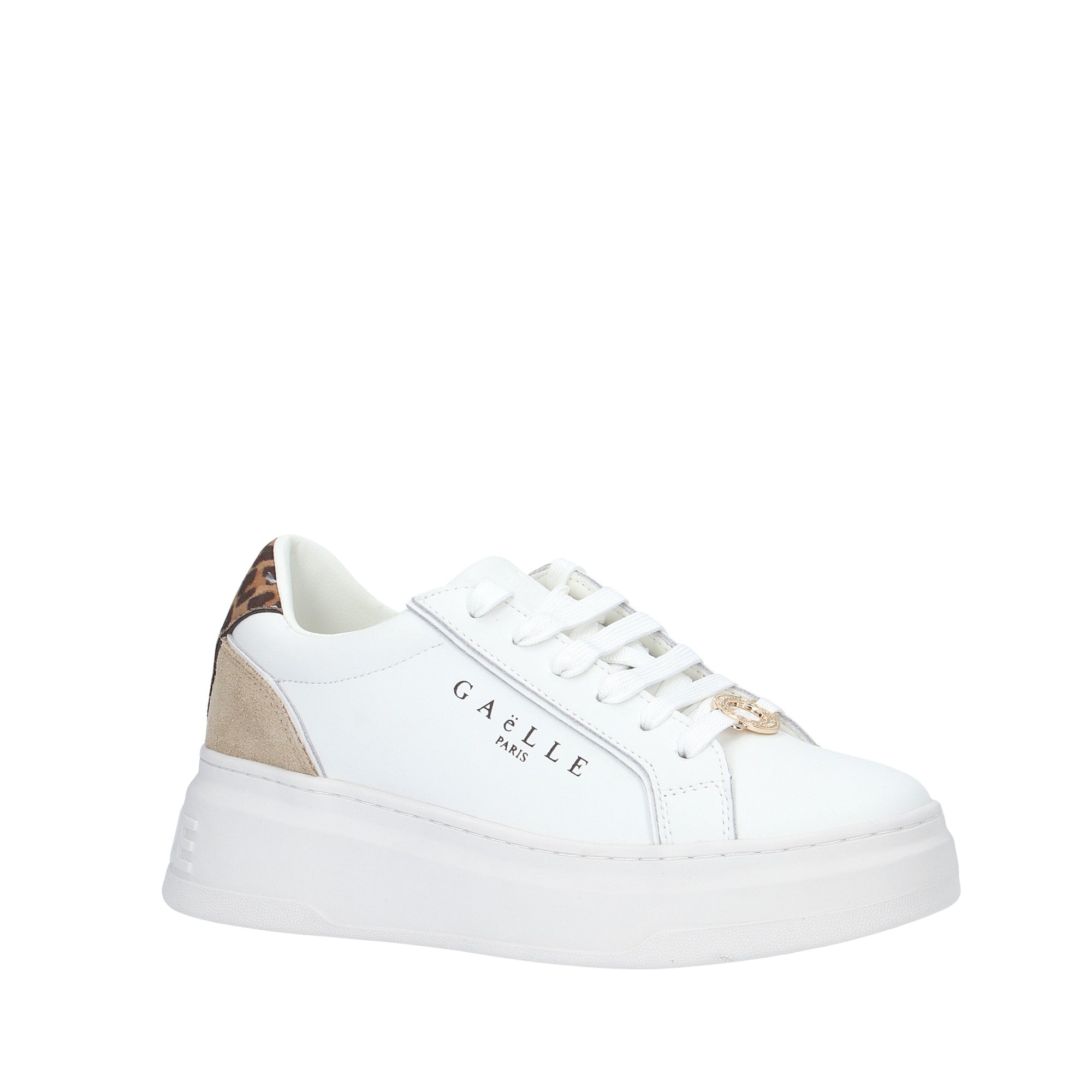 Gaelle SNEAKER Bianco/animalier