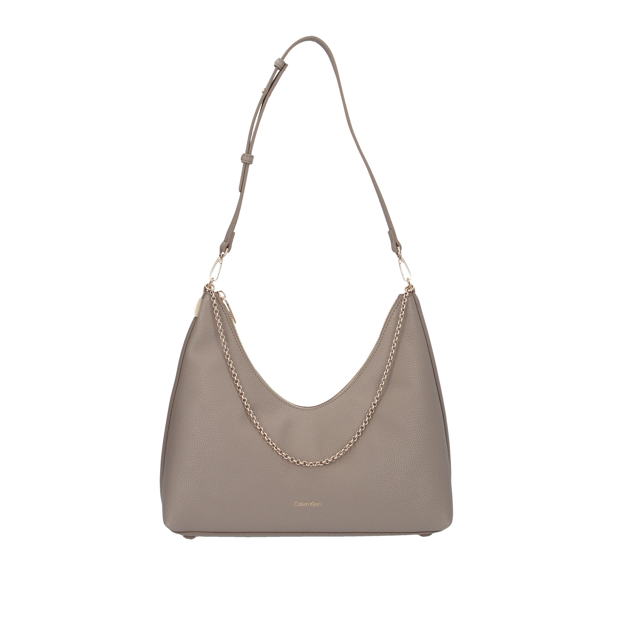 Calvin Klein BORSA A SPALLA Tortora