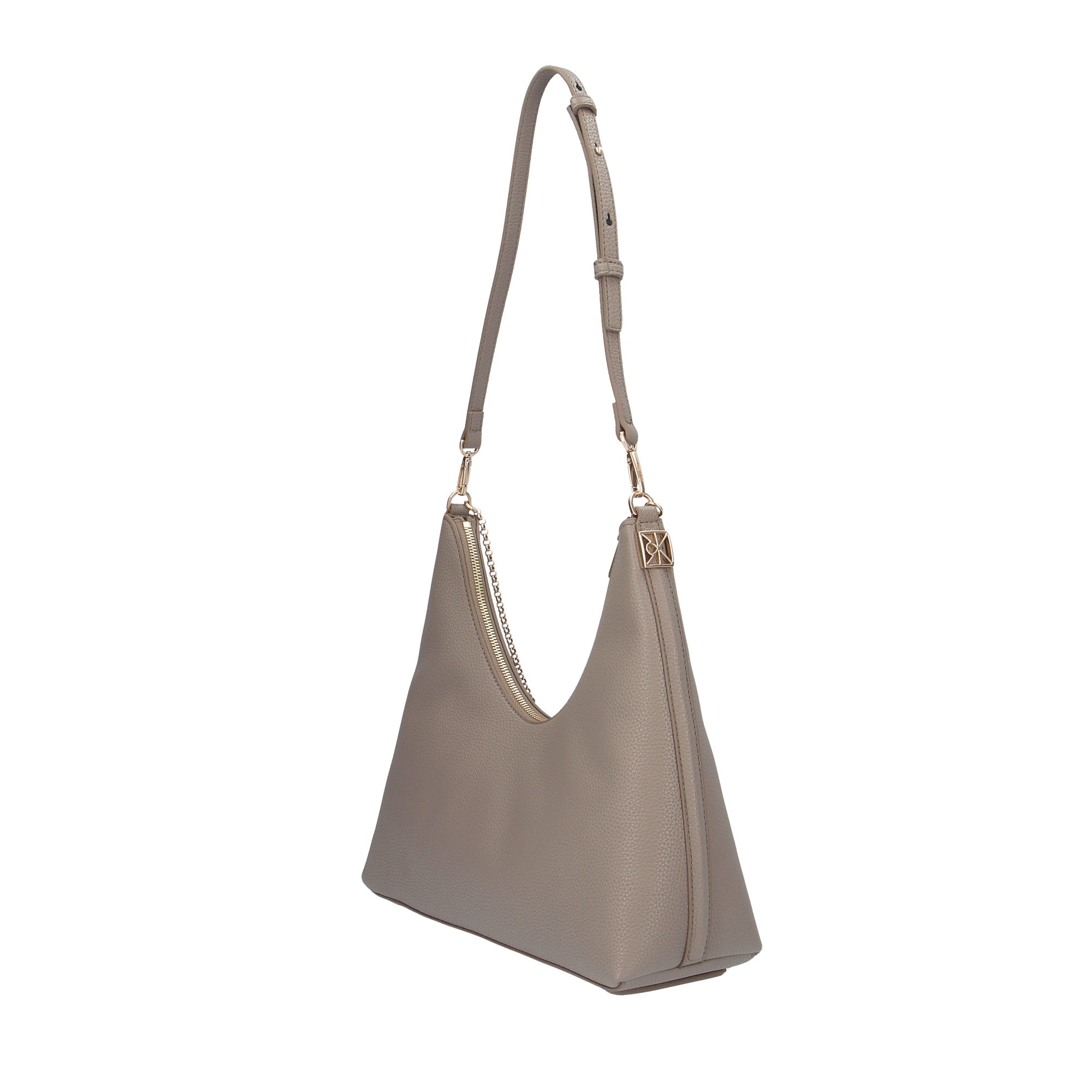 Calvin Klein BORSA A SPALLA Tortora
