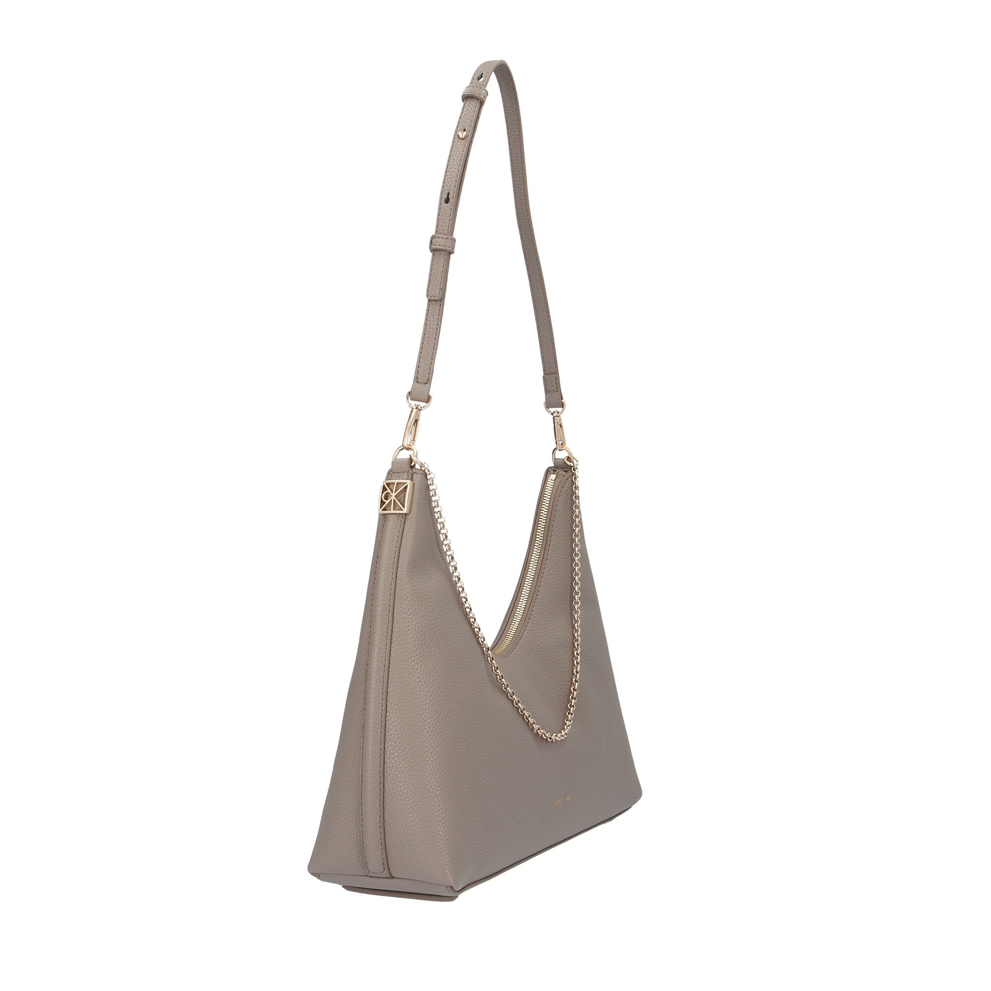 Calvin Klein BORSA A SPALLA Tortora