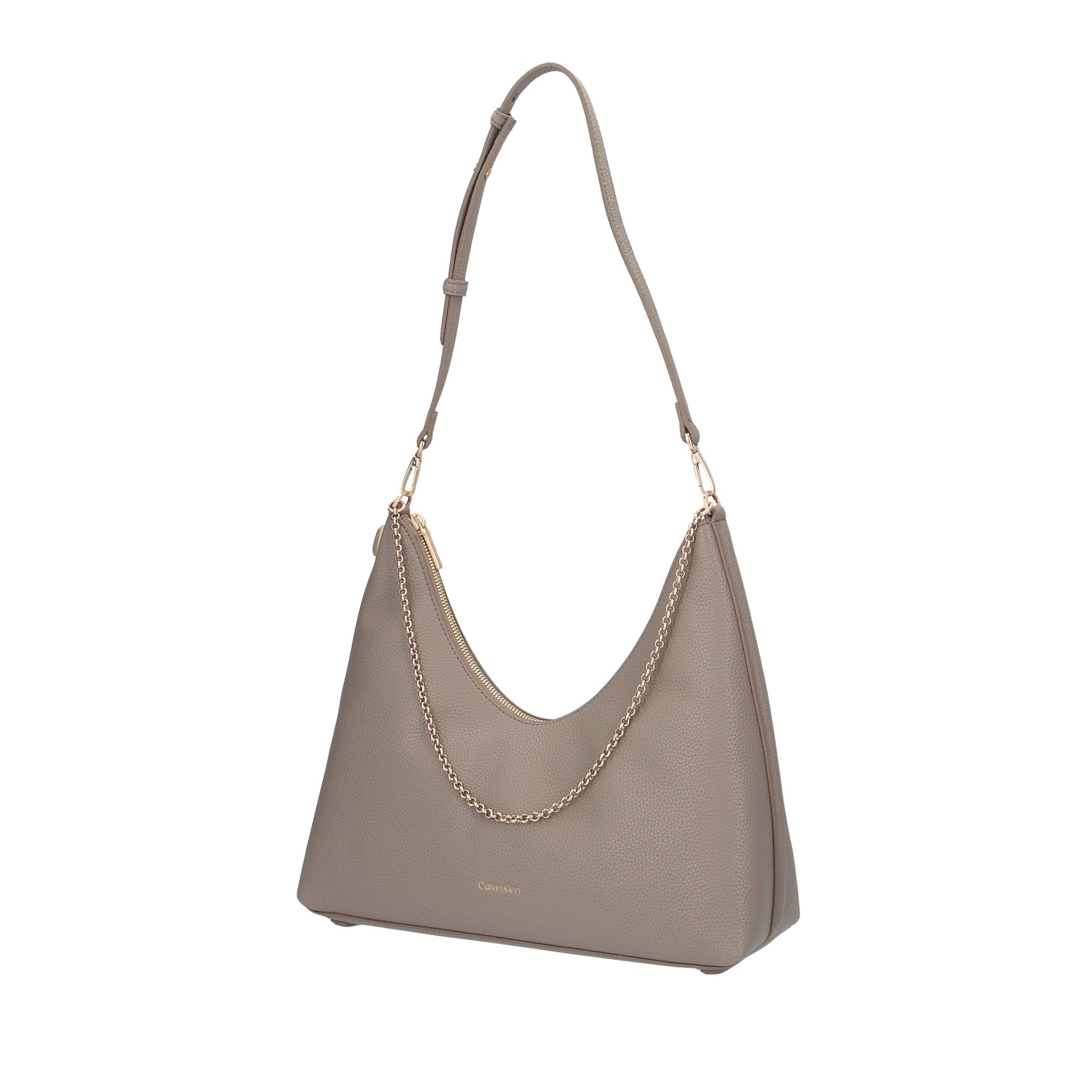 Calvin Klein BORSA A SPALLA Tortora
