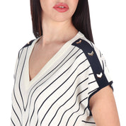 Liu Jo MAGLIA Latte/blu