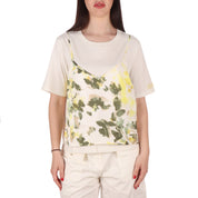 Liu Jo T-SHIRT Latte/militare