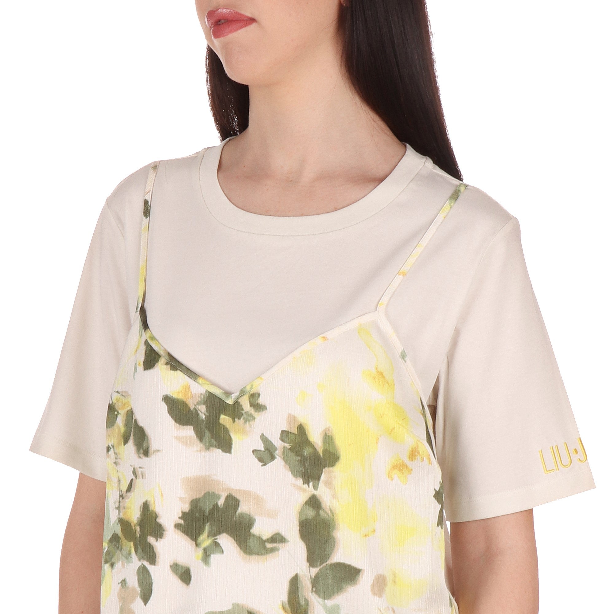 Liu Jo T-SHIRT Latte/militare