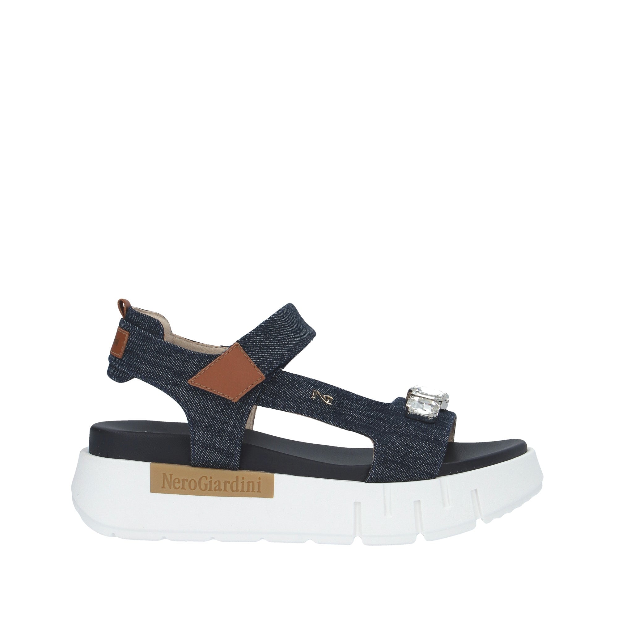 Nerogiardini SANDALO BASSO Denim
