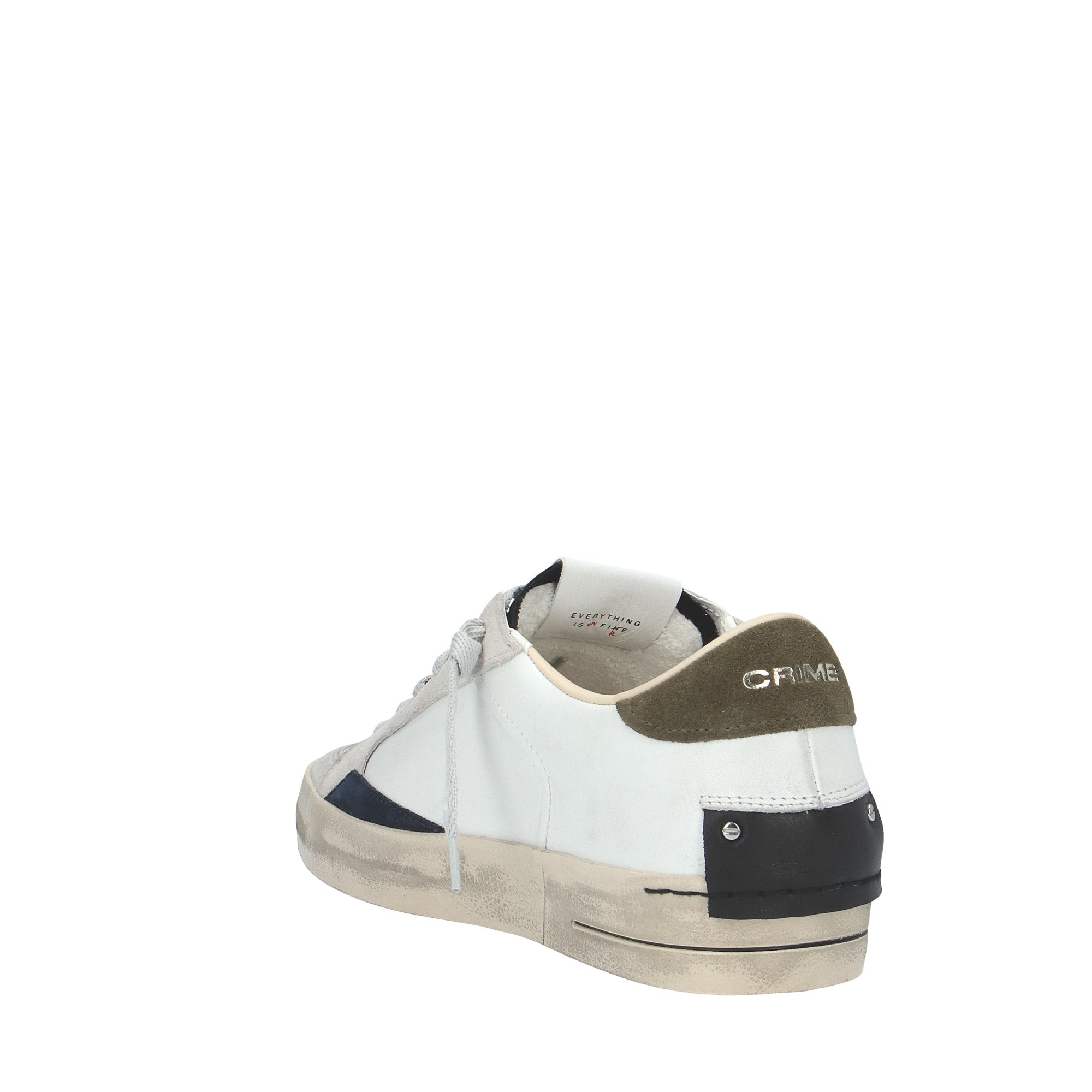 Crime London SNEAKER Bianco/nero